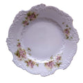 OHME HERMANN Purple & White Flowers, Scalloped Salad Plate