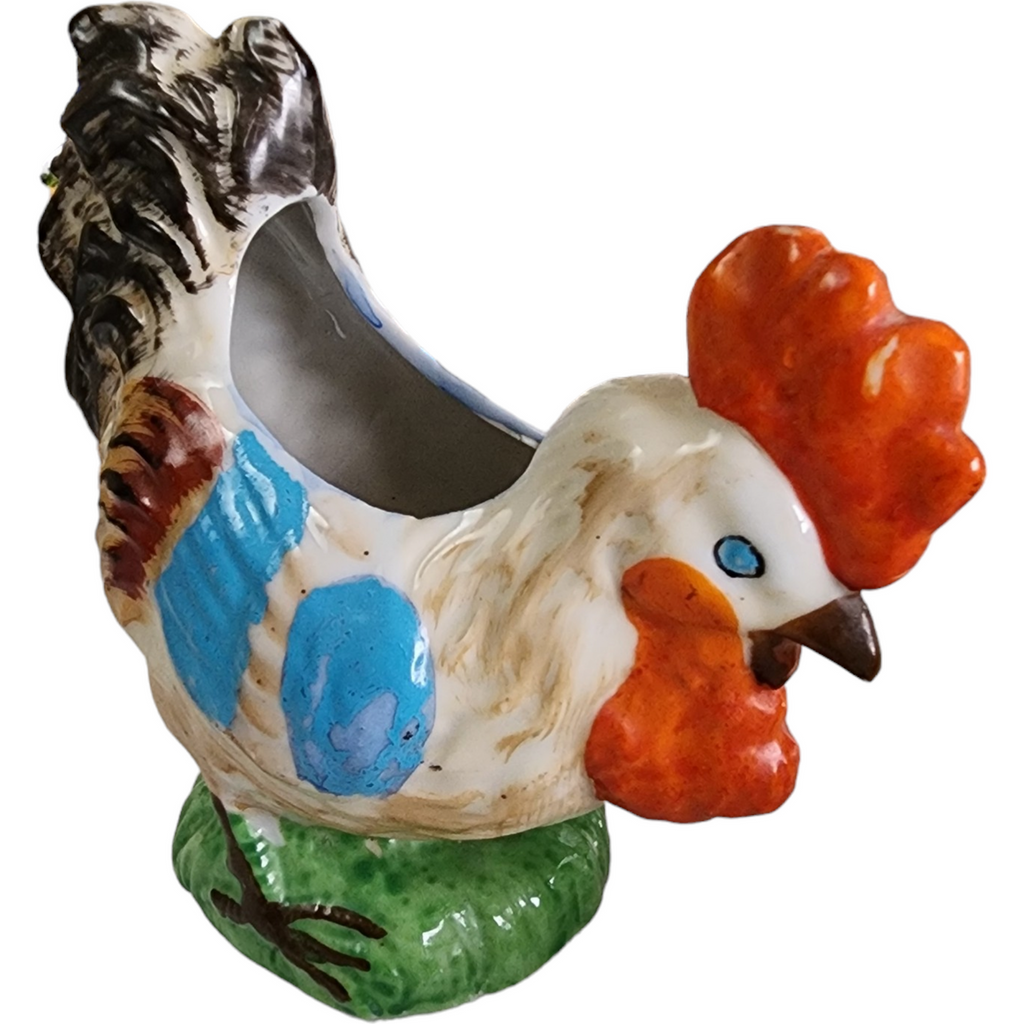 Occupied Japan Baby Nursery Planter Chicken Rooster Japan