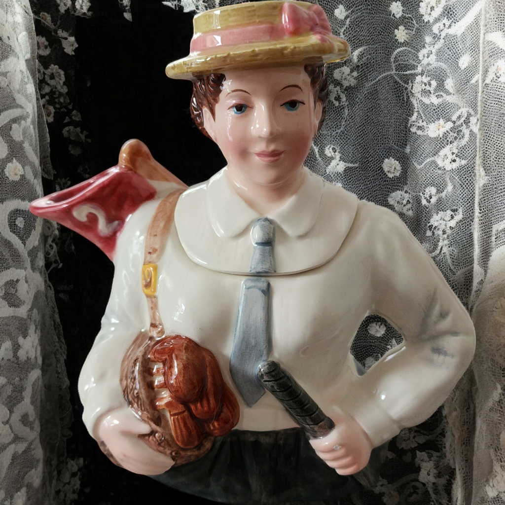 Omnibus Classics Female Woman Golfer Teapot