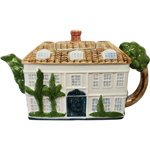 Otagiri Cottage with Chimney Roof Lid Ceramic Figural Teapot