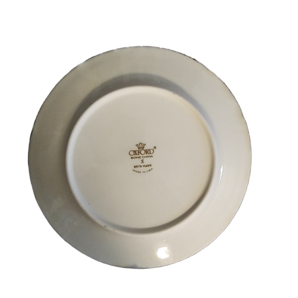 Oxford Bone China White & Blue Bryn Mawr Bread & Butter Plate