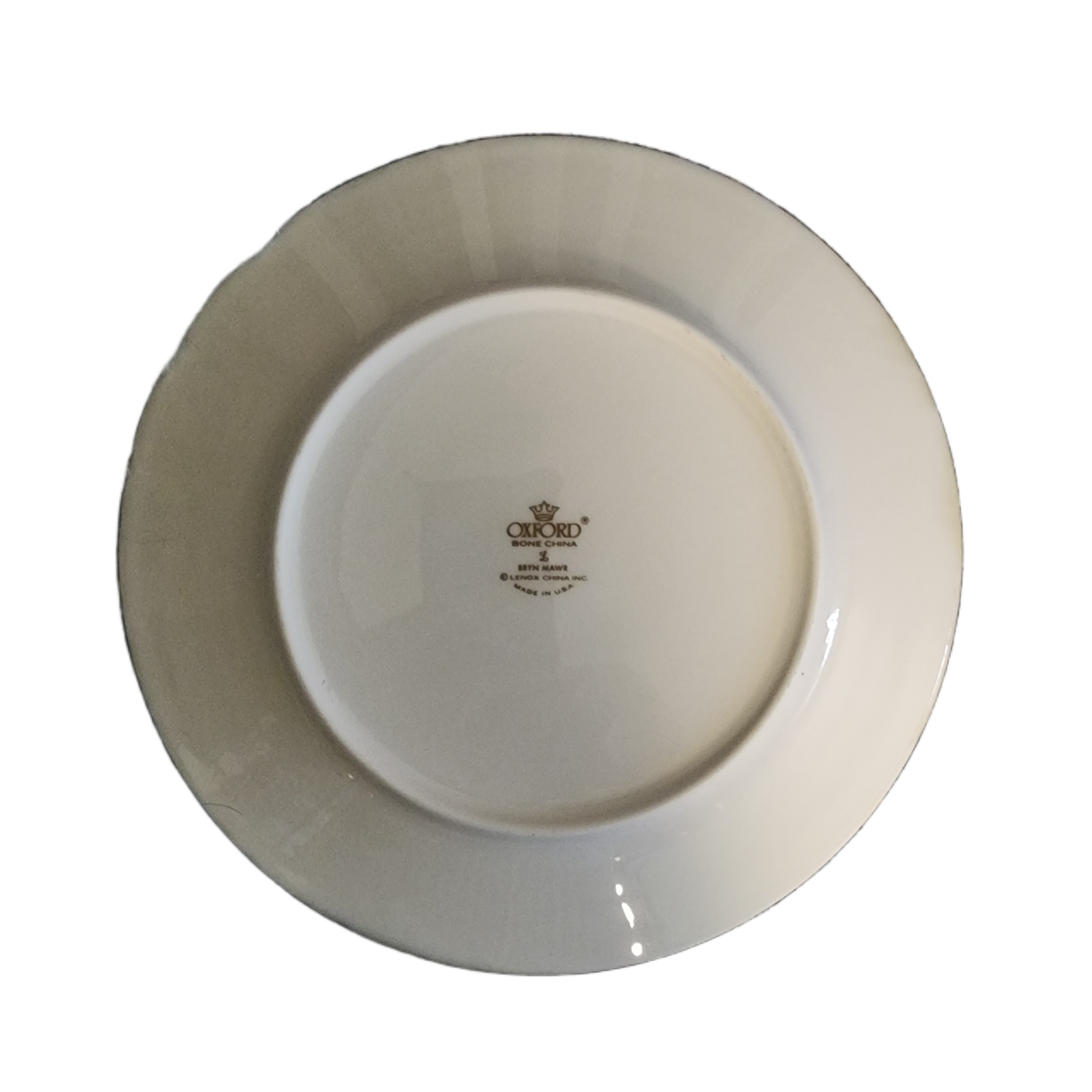 Oxford Bone China White & Blue Bryn Mawr Dinner Plate