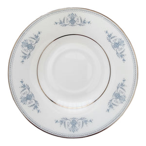 Oxford Bone China White & Blue Bryn Mawr Saucer