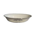 Oxford Bone China White & Blue Floral 10" Oval Vegetable Bowl