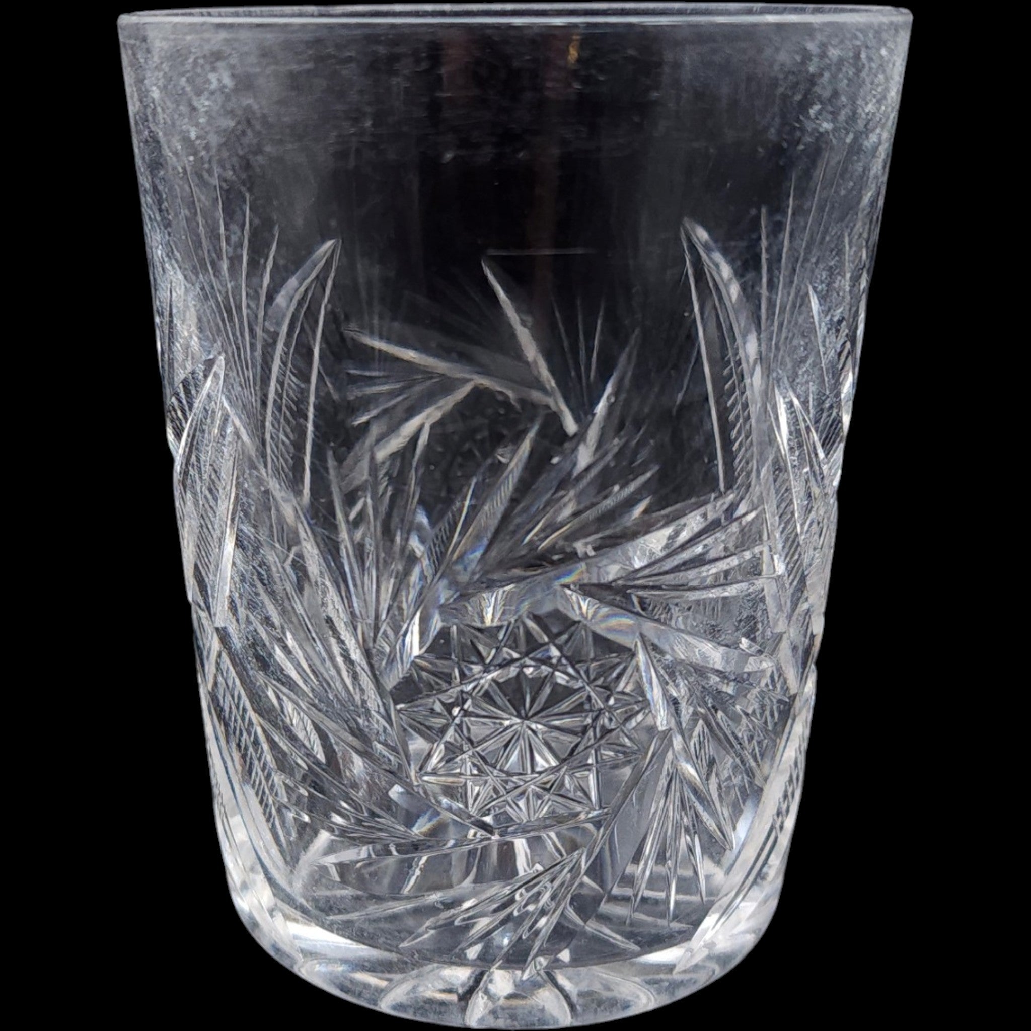Parka Crystal Double Old Fashioned Glass Cut Crystal Tumbler