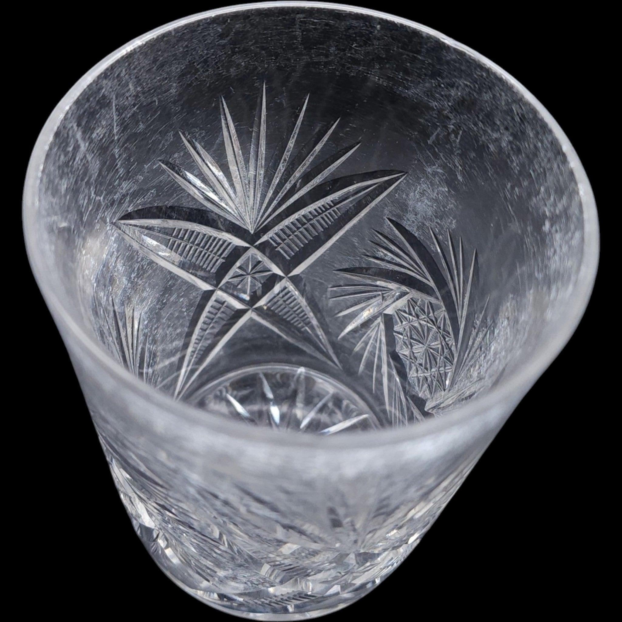 Parka Crystal Double Old Fashioned Glass Cut Crystal Tumbler
