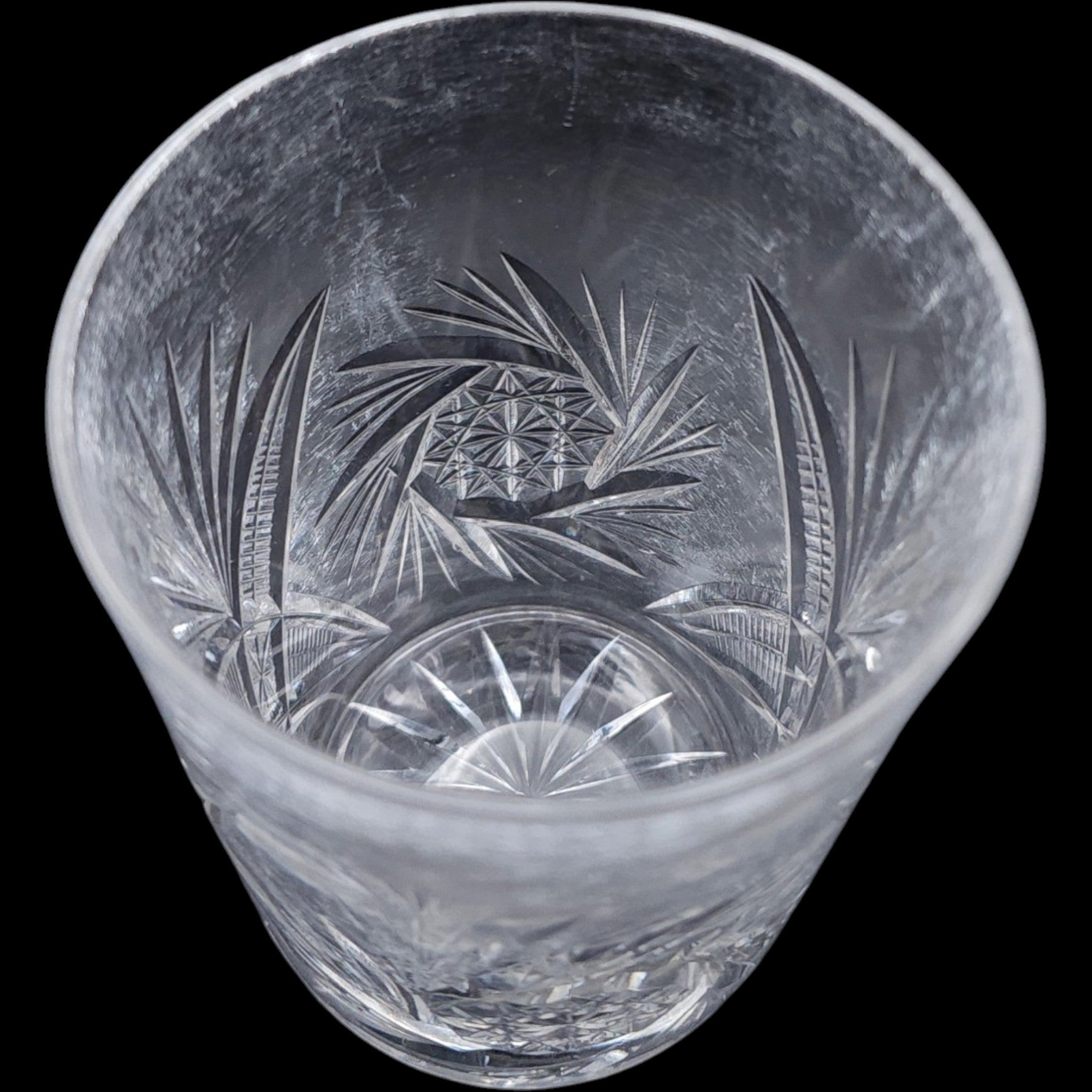 Parka Crystal Double Old Fashioned Glass Cut Crystal Tumbler