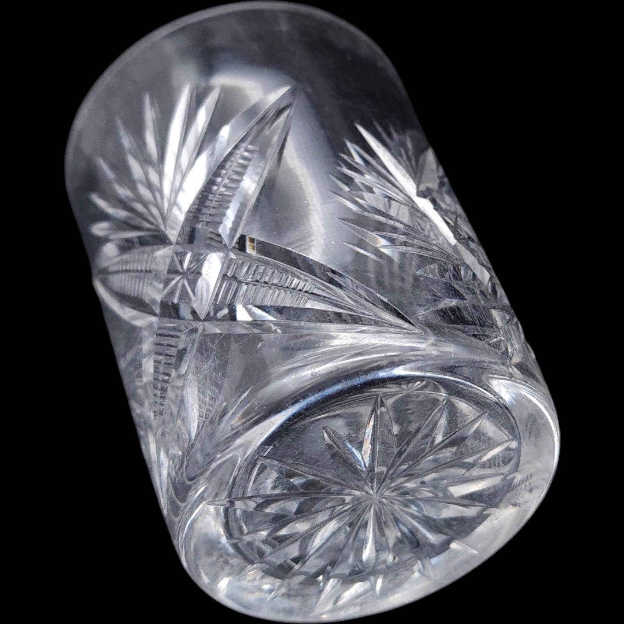 Parka Crystal Double Old Fashioned Glass Cut Crystal Tumbler
