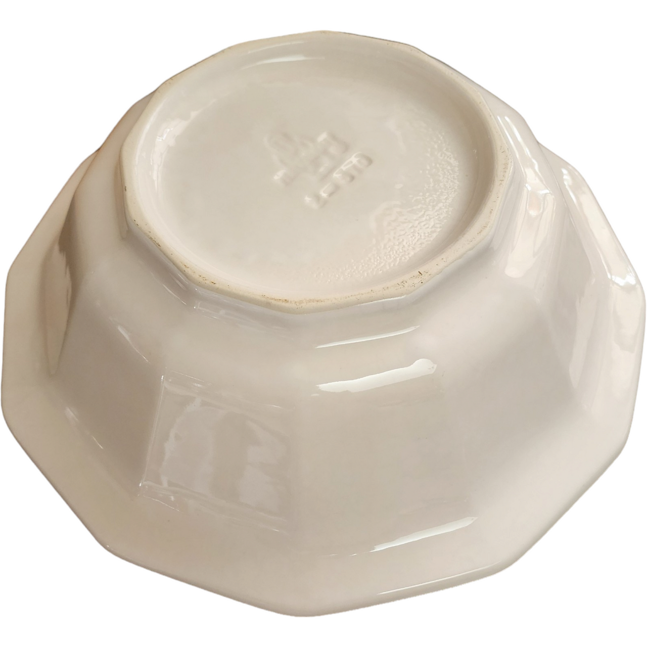Pfaltzgraf Heritage White Stoneware Multisided Farmhouse Pitcher And Bowl Set