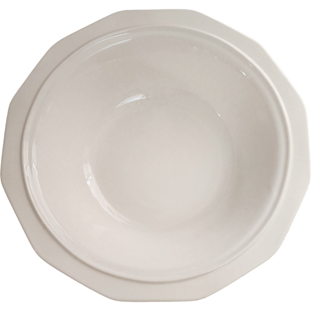 Pfaltzgraf Heritage White Stoneware Multisided Farmhouse Pitcher And Bowl Set