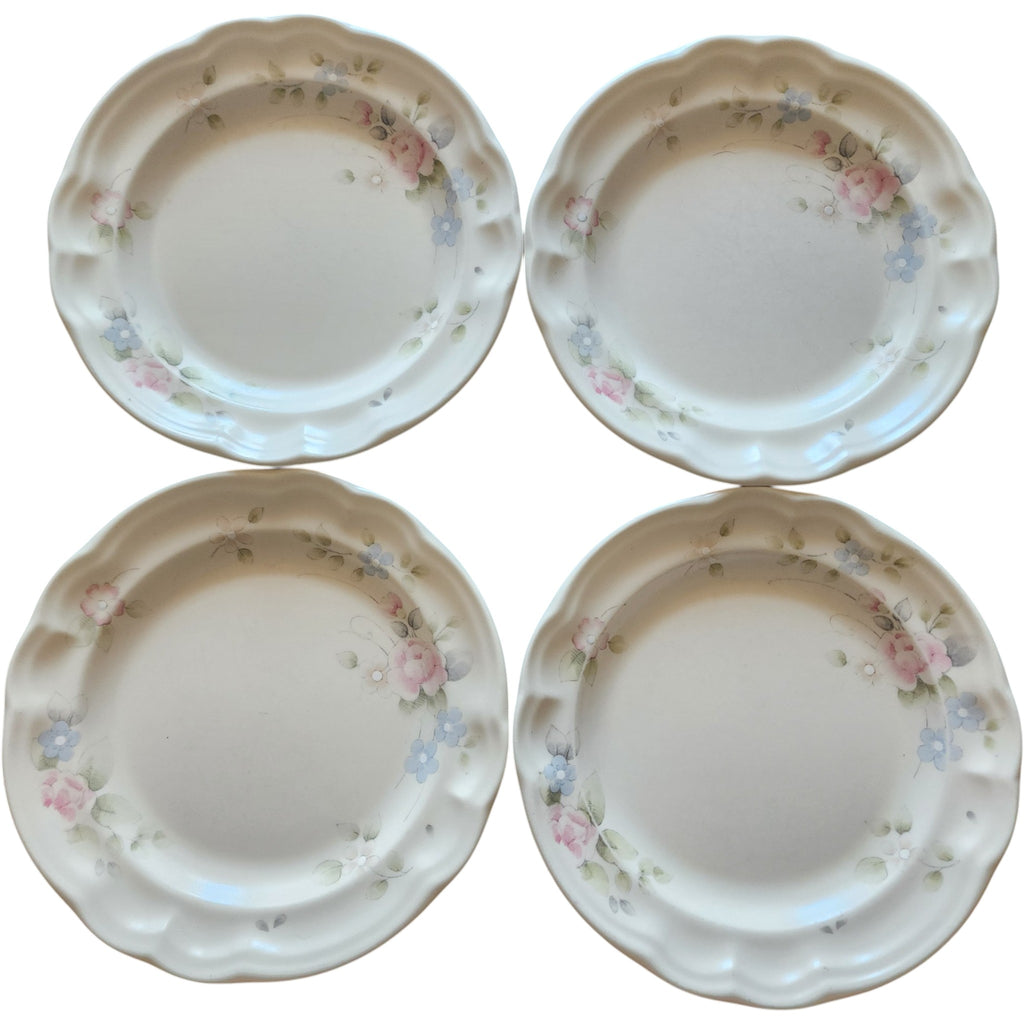 7" Pfaltzgraff Tea Rose Salad Plate Set of 4
