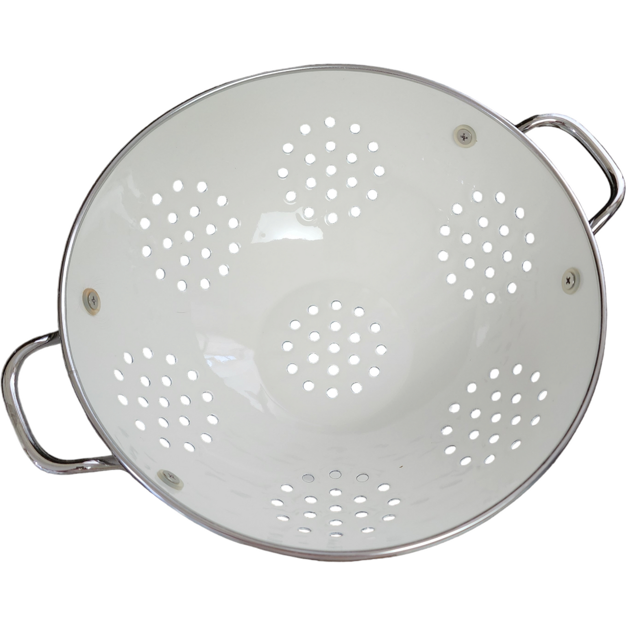 Pfaltzgraff All White 3 Quart Metal Colander