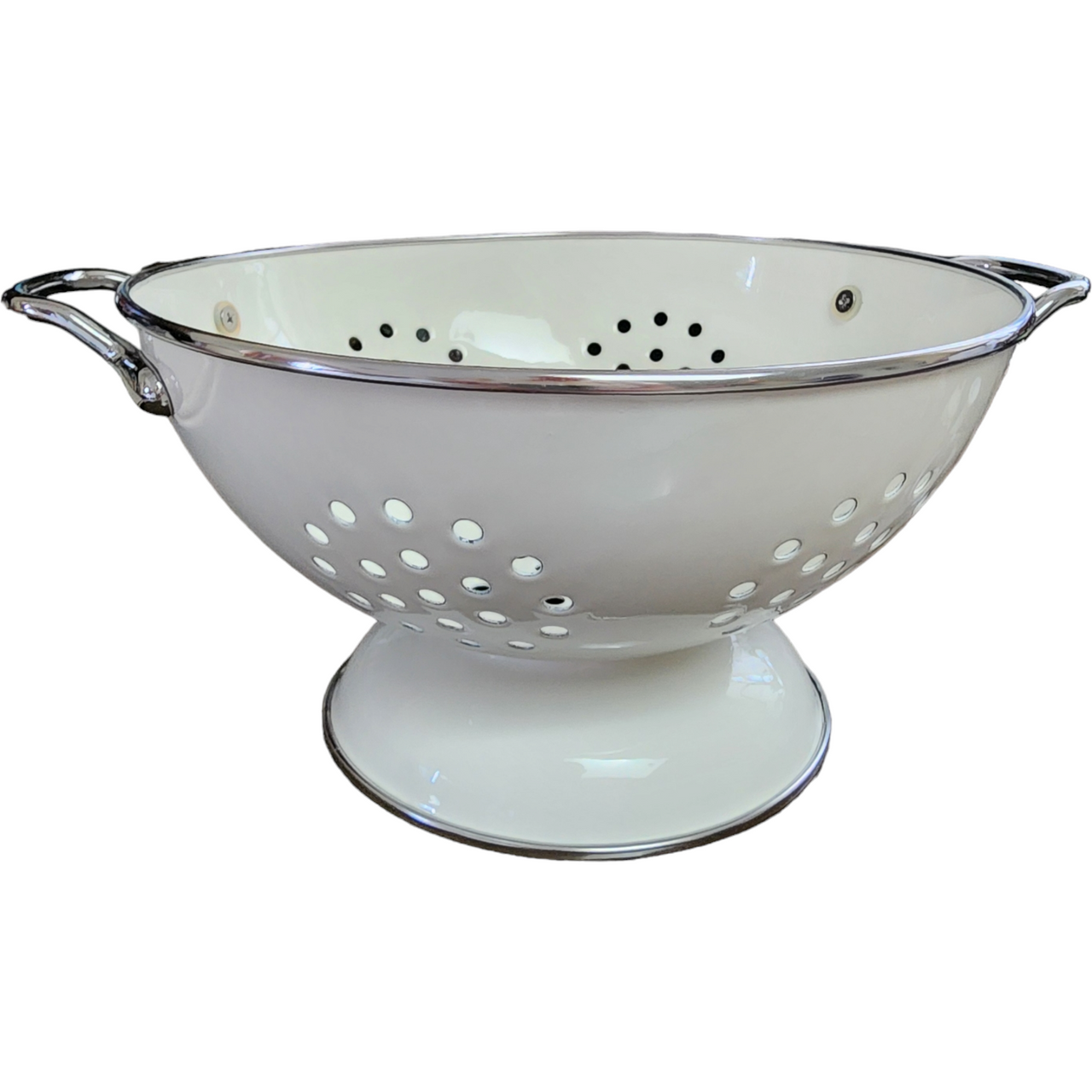 Pfaltzgraff All White 3 Quart Metal Colander