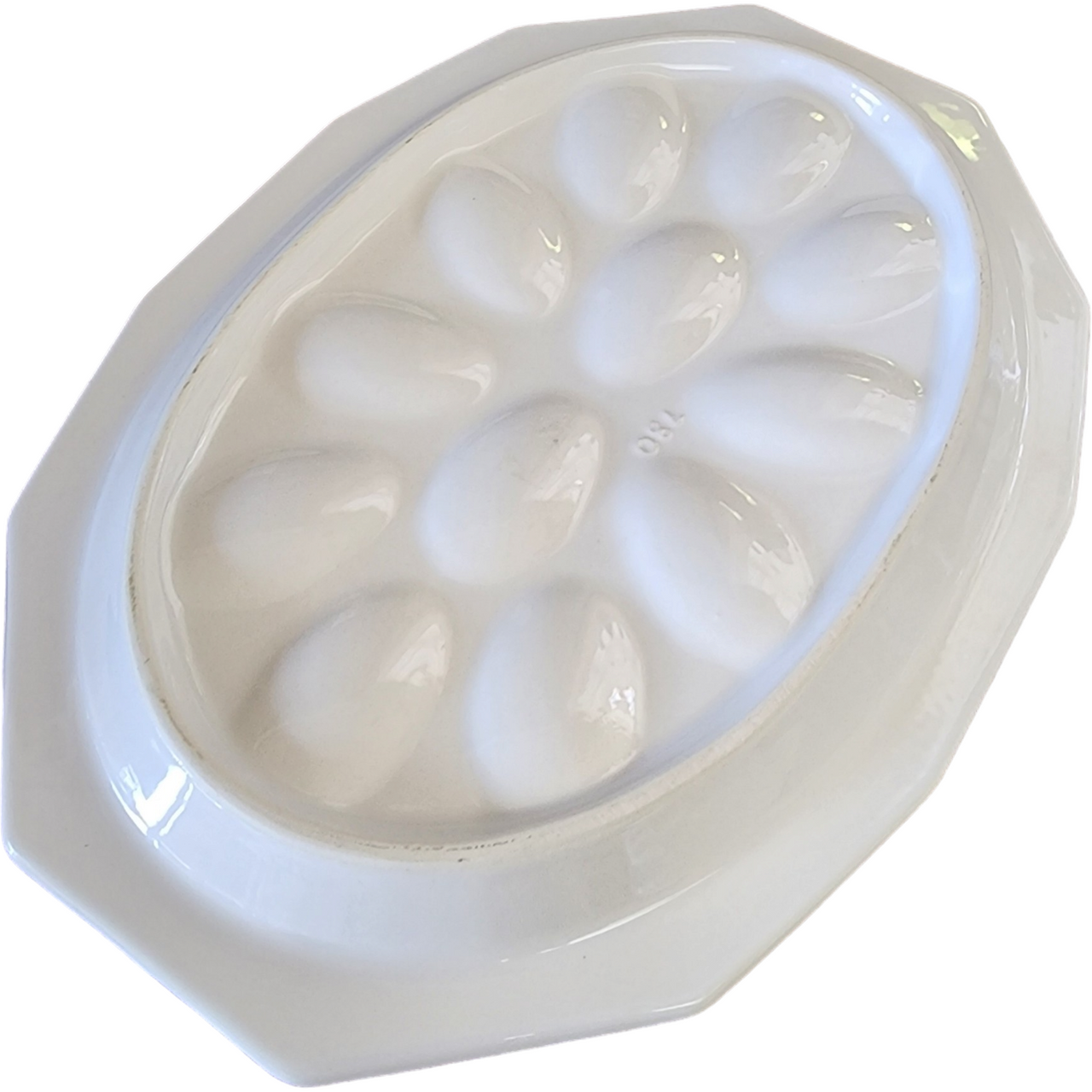 Pfaltzgraff Heritage White Stoneware Deviled Egg Plate