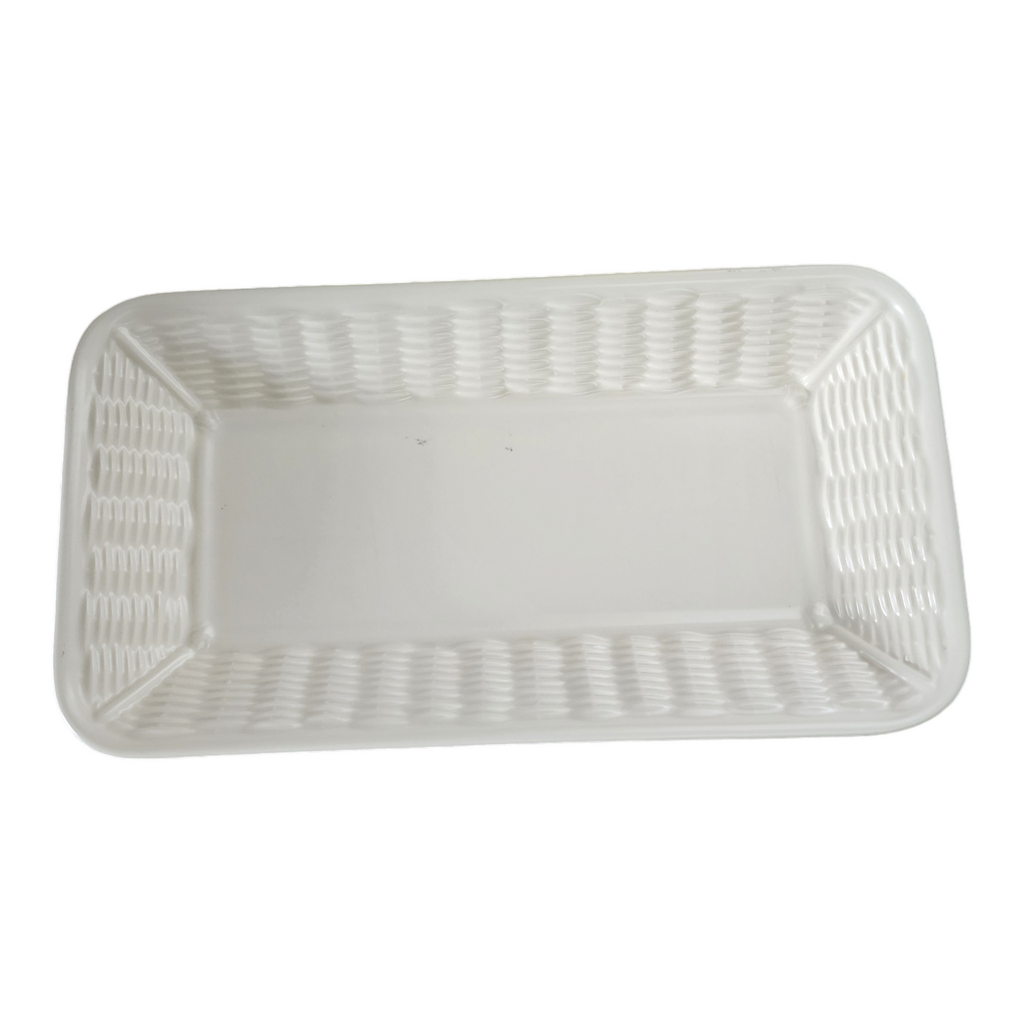 Pfaltzgraff Tea Rose Stoneware Bread Basket Tray