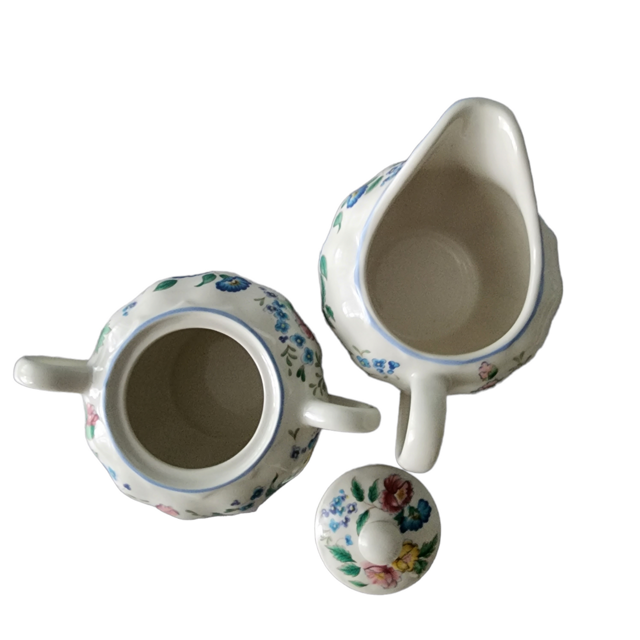 LAURA ASHLEY Hazelbury Sugar Bowl & Lid and Creamer