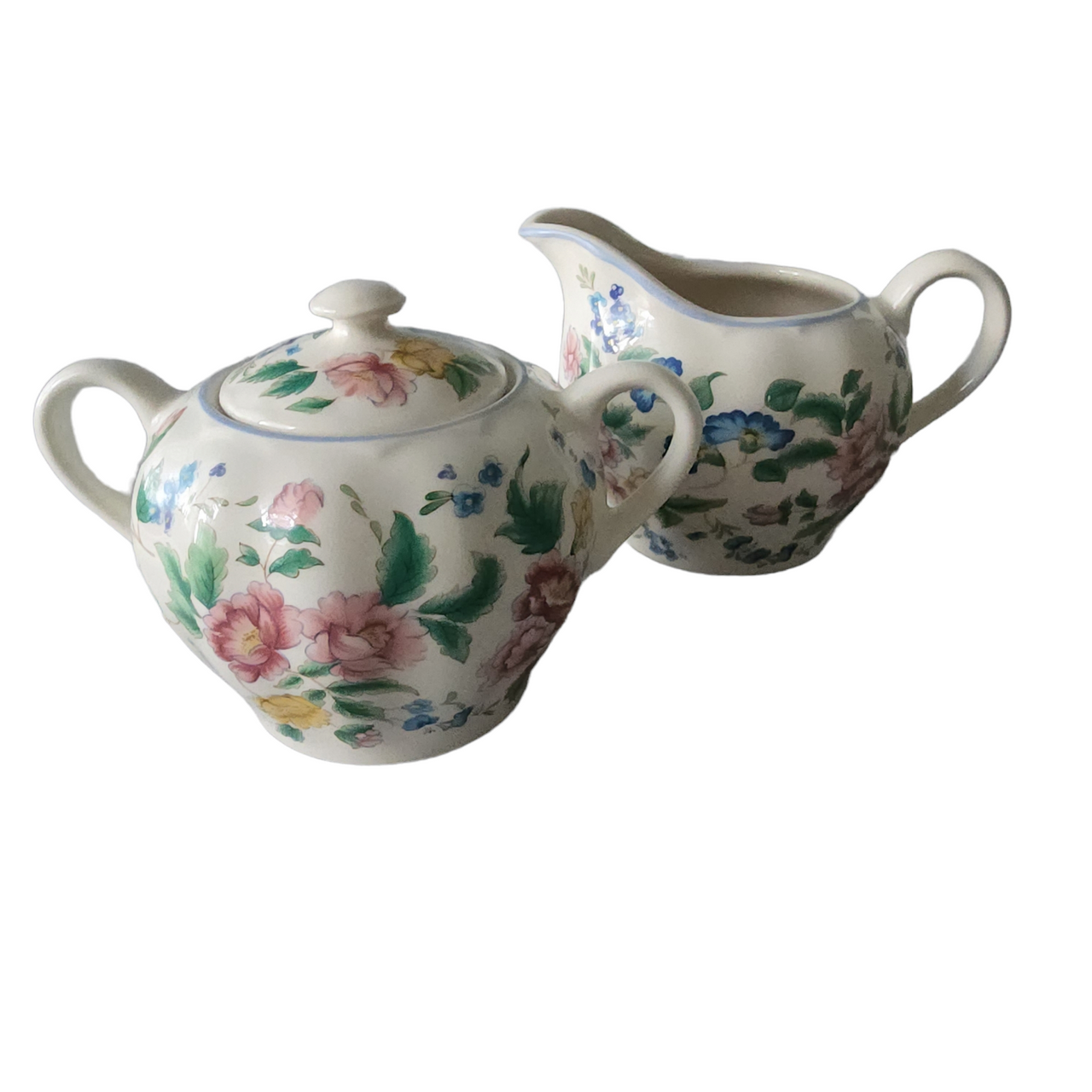 LAURA ASHLEY Hazelbury Sugar Bowl & Lid and Creamer