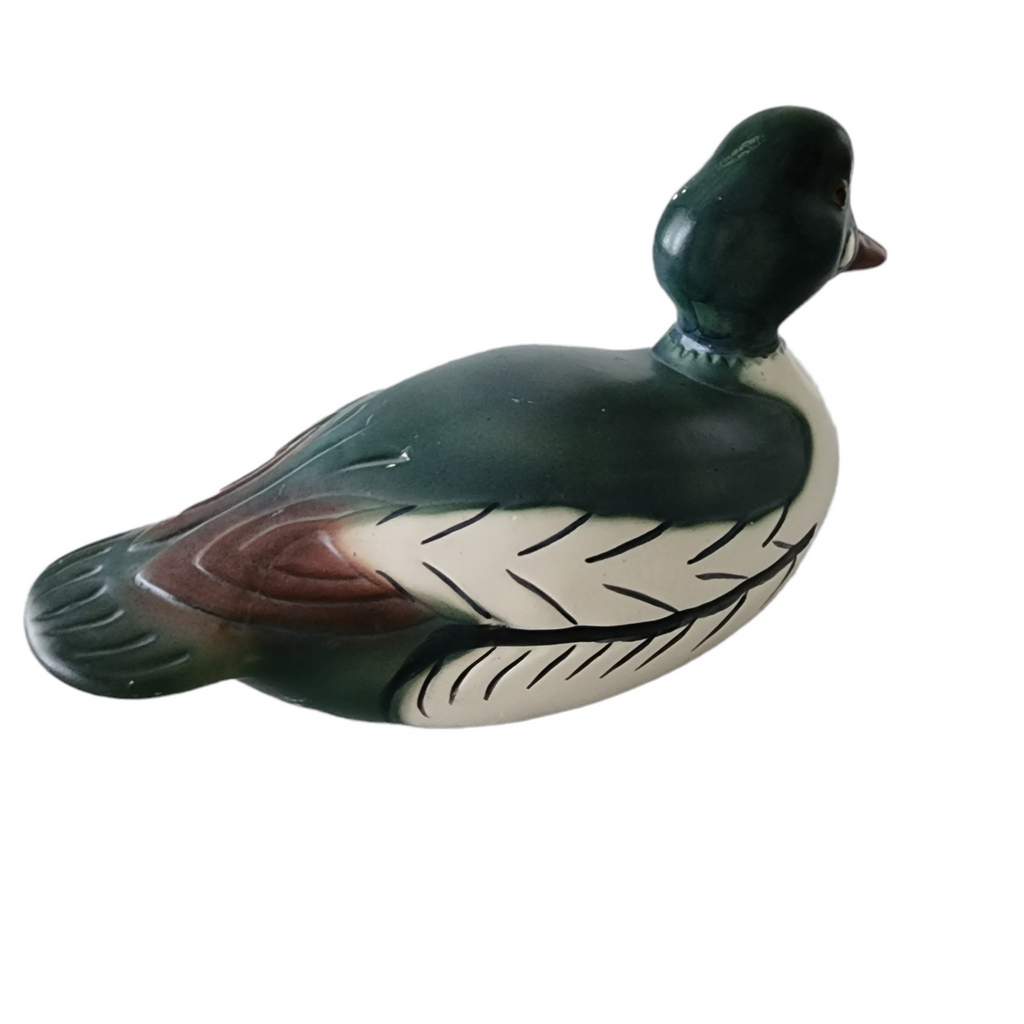 Weiss Hand Painted Ceramic Duck Decoy Brazil