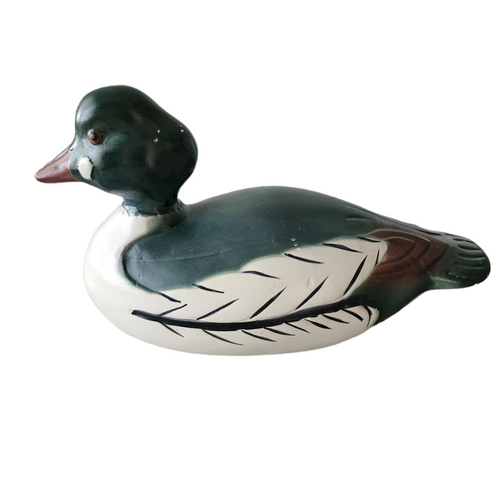 Weiss Hand Painted Ceramic Duck Decoy Brazil
