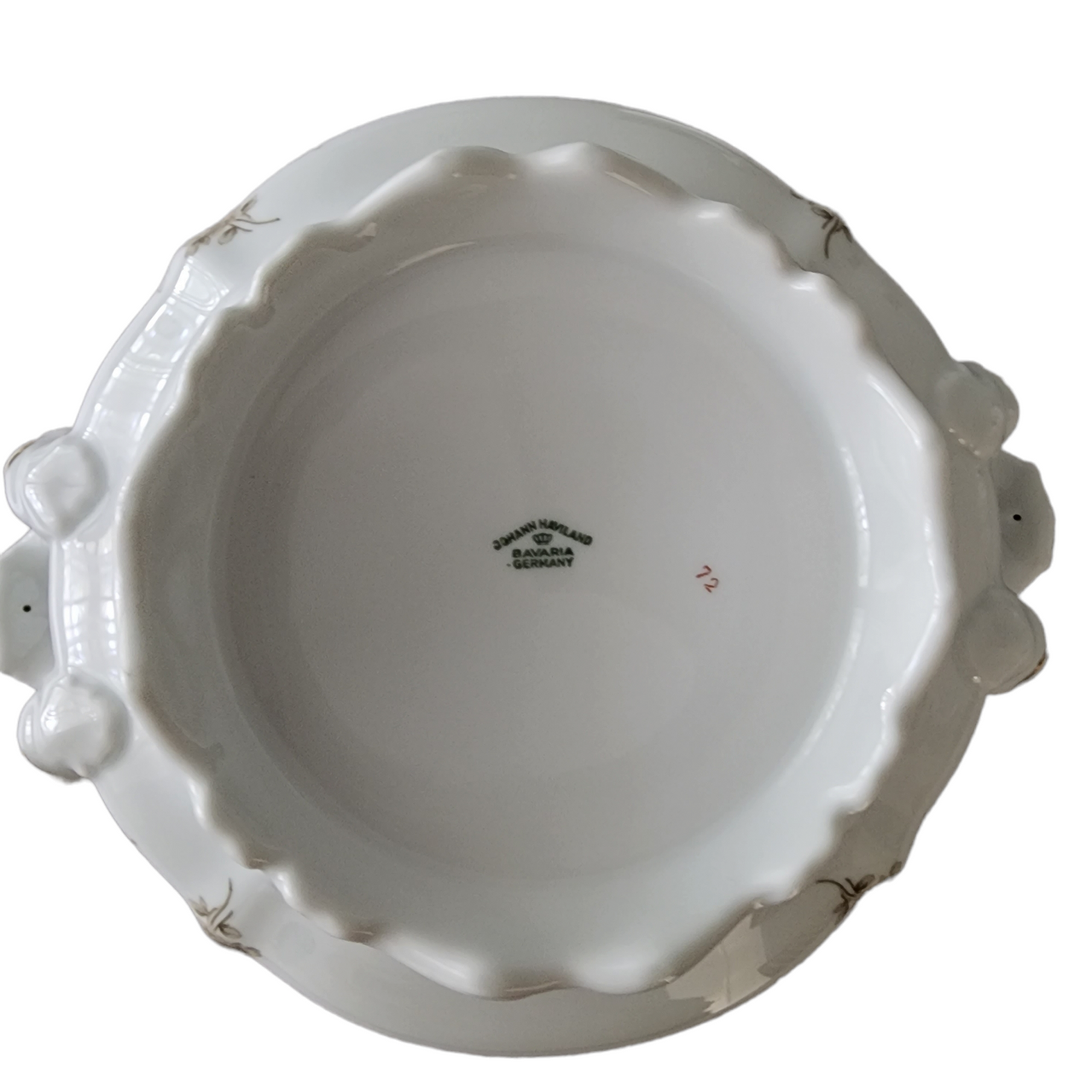 JOHANN HAVILAND Sepia Rose Round Covered Vegetable Bowl Tureens