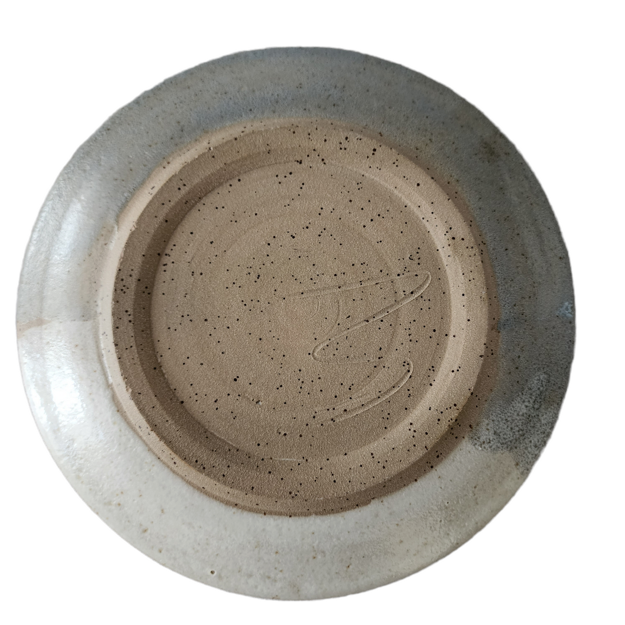 9 1/4" Large Artists Handmade Earthenware Plate
