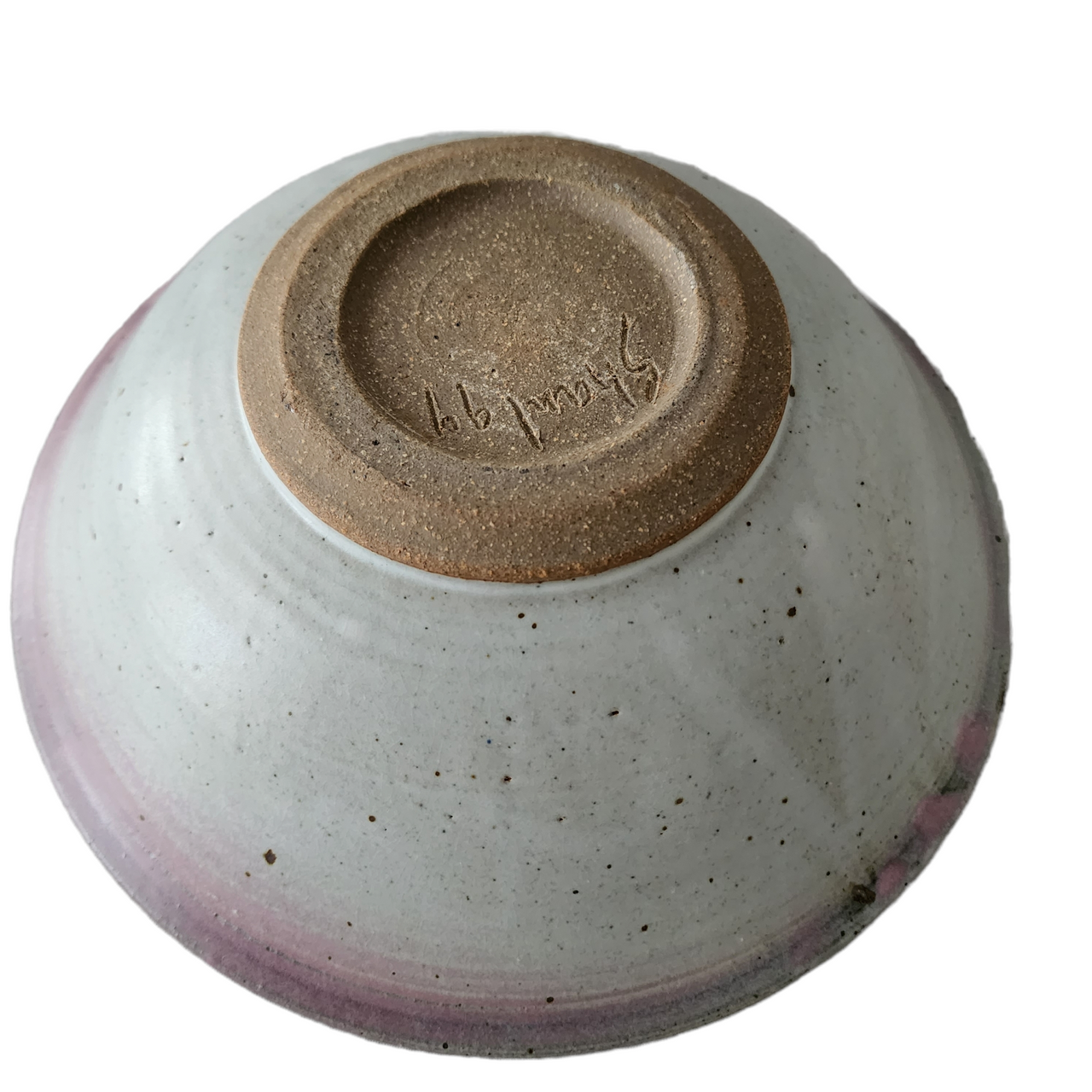 Large Artists Handmade Earthenware Bowl