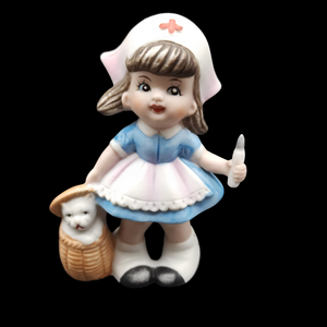 ROYAL CROWN Porcelain Nurse Girl Figurine