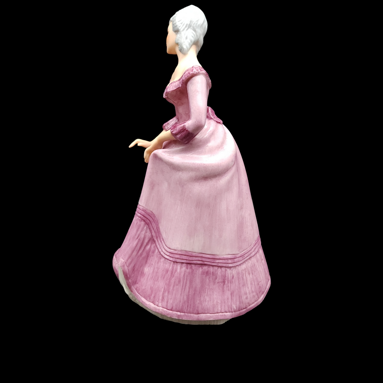 9" Holland Mold Ceramic Girl Wearing Pink Dress Figurine
