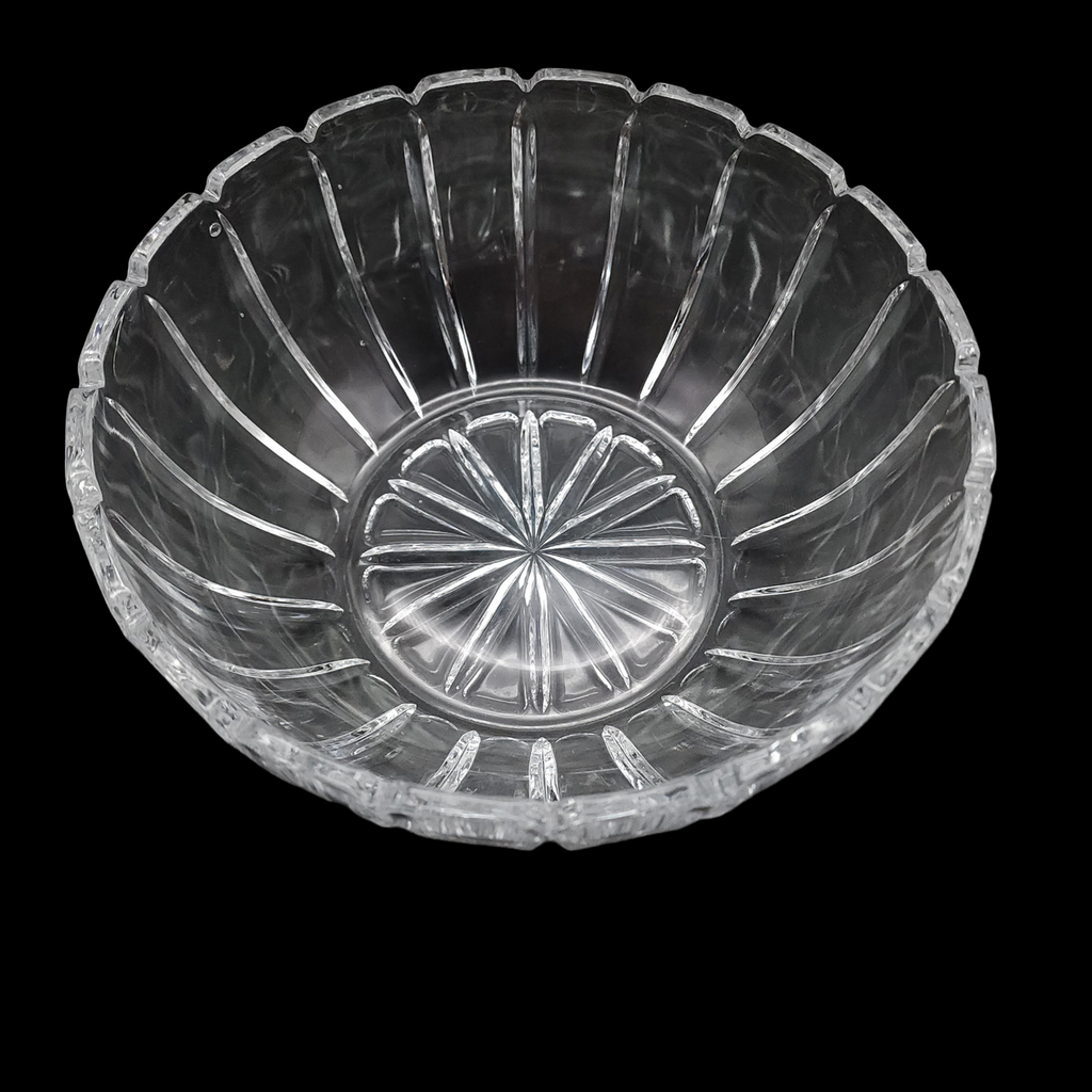 Mikasa Damocles Vertical Cut Lead Crystal Round Bowl