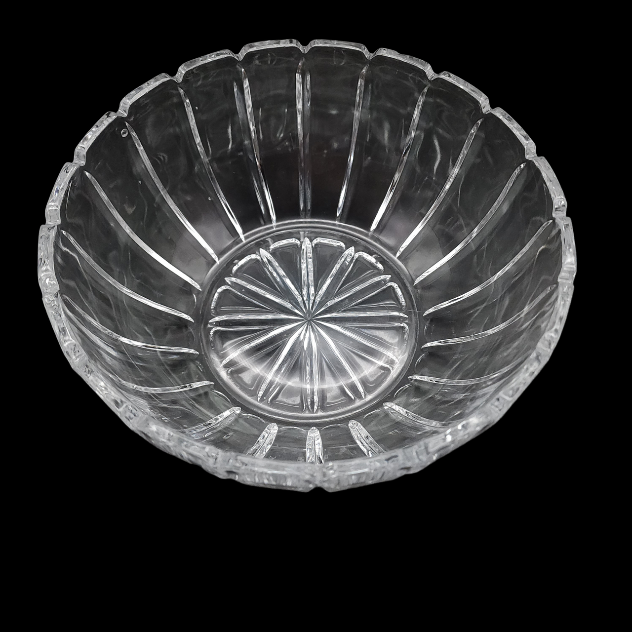 Mikasa Damocles Vertical Cut Lead Crystal Round Bowl