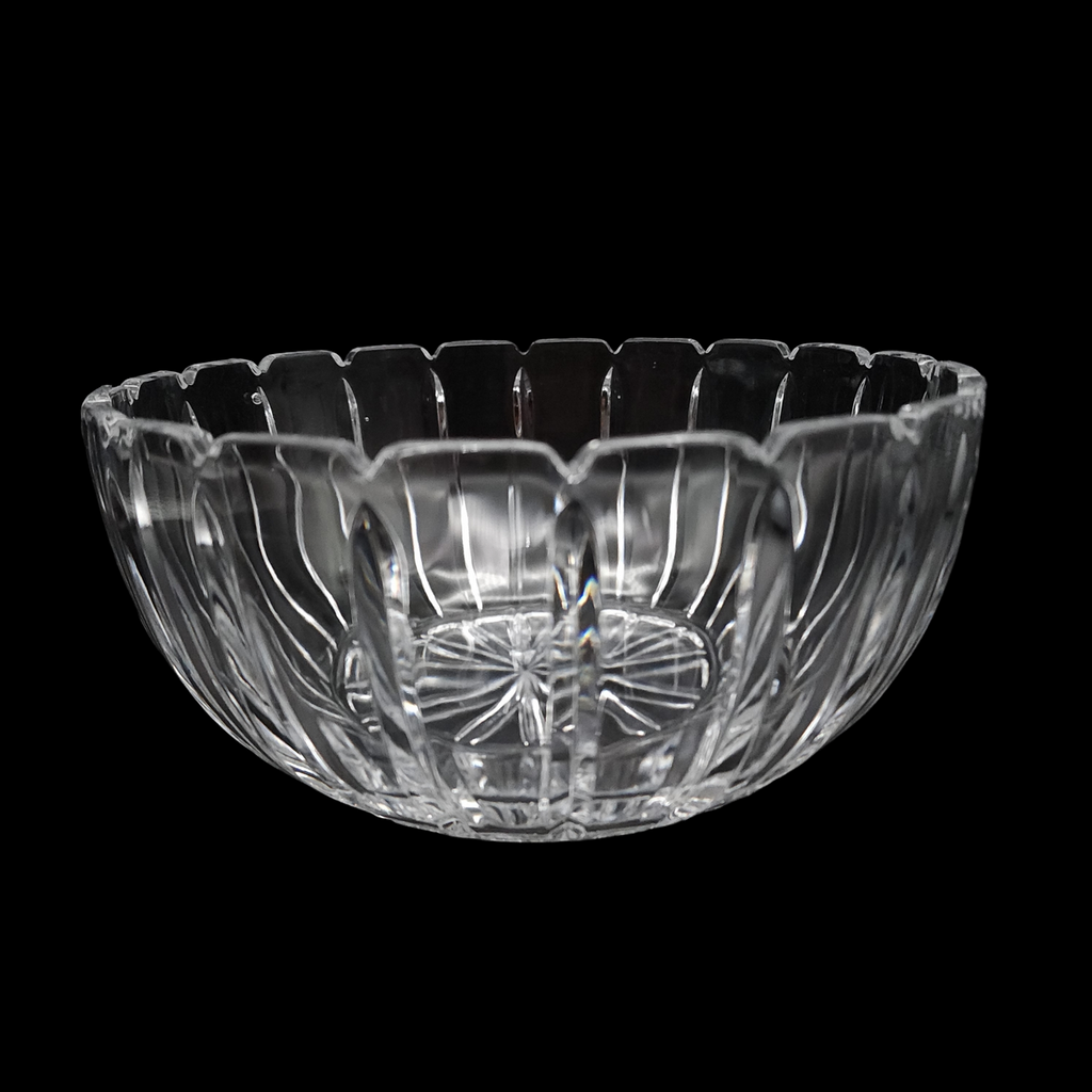 Mikasa Damocles Vertical Cut Lead Crystal Round Bowl