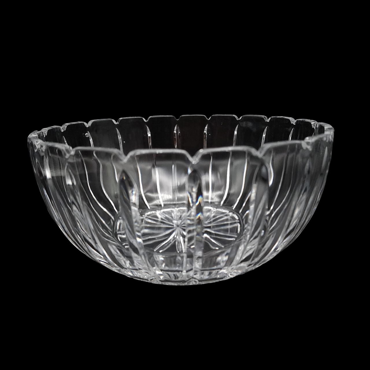 Mikasa Damocles Vertical Cut Lead Crystal Round Bowl