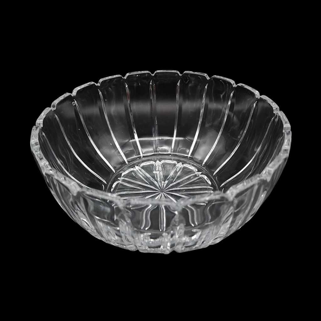 Mikasa Damocles Vertical Cut Lead Crystal Round Bowl