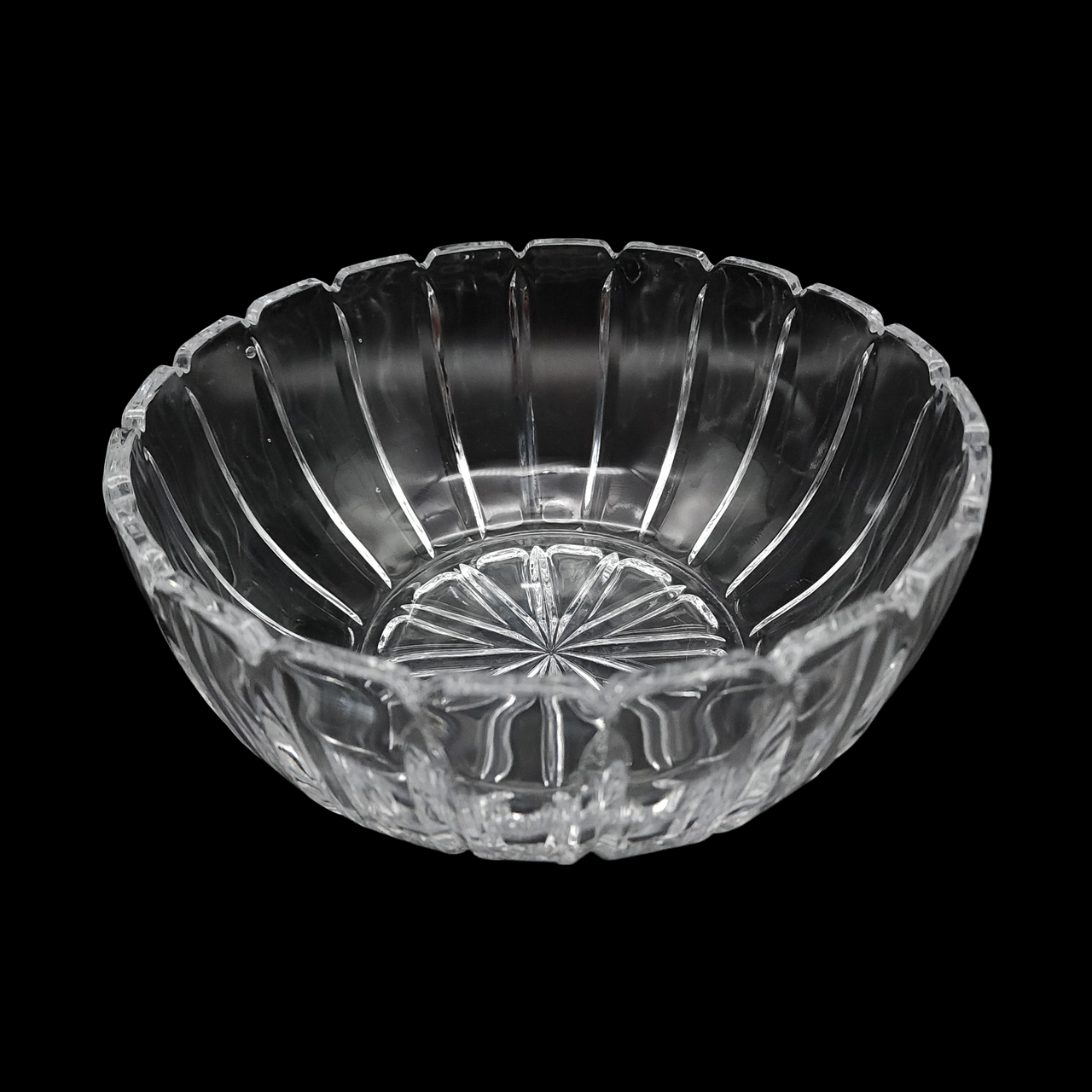 Mikasa Damocles Vertical Cut Lead Crystal Round Bowl
