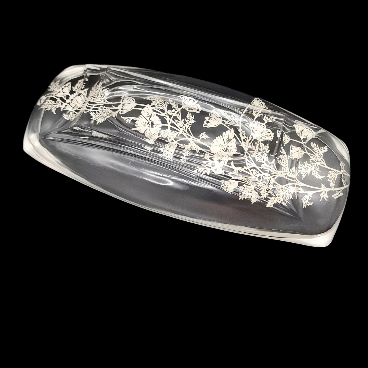 SILVER CITY Flanders Clear Celery Dish