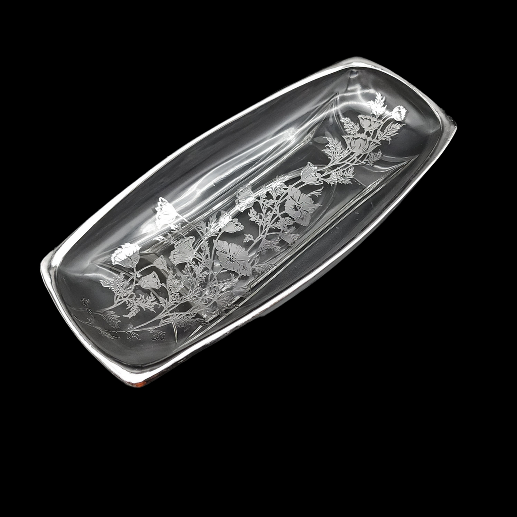 SILVER CITY Flanders Clear Celery Dish