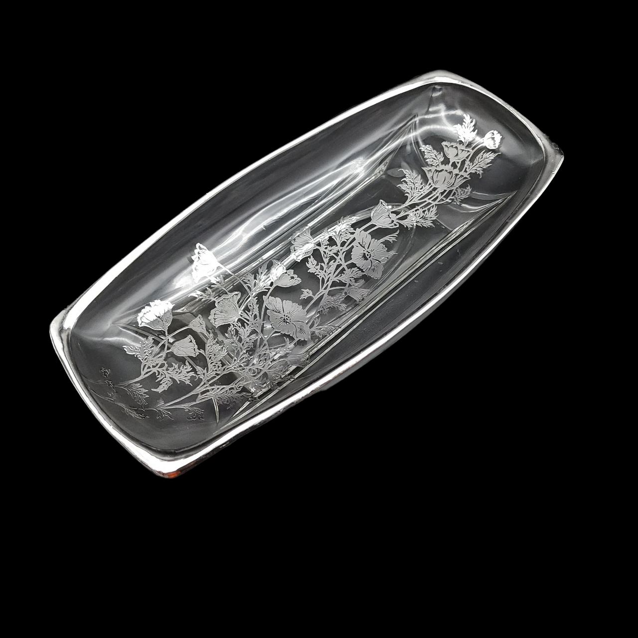SILVER CITY Flanders Clear Celery Dish
