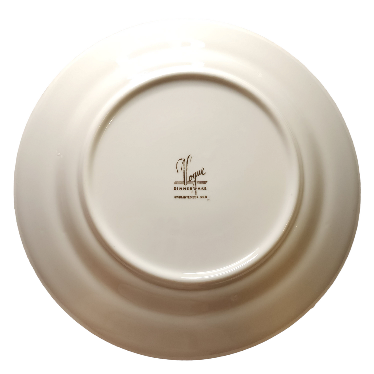 Vogue Dinnerware 22K Gold Wild Turkey Woodland Dinner Plate
