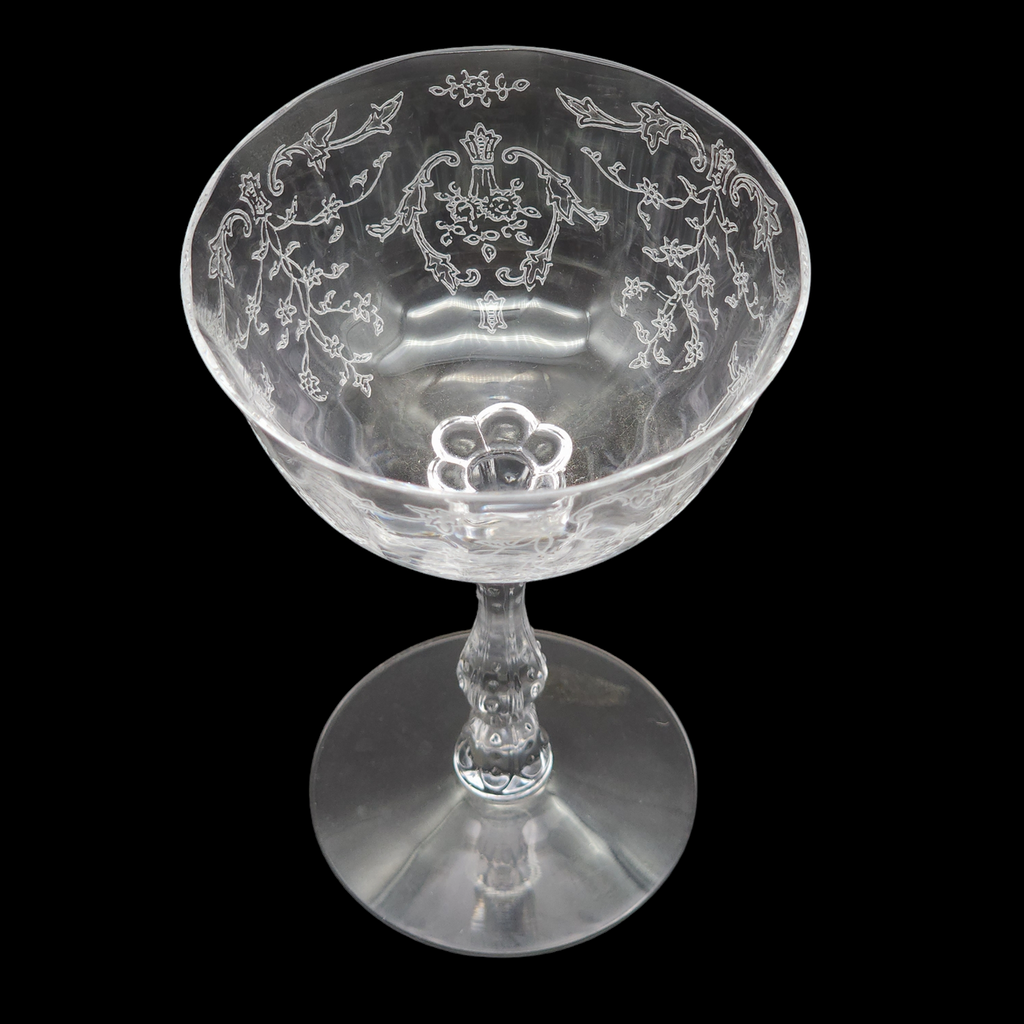 Fostoria Navarre Clear Crystal  Champagne/Tall Sherbet Glass