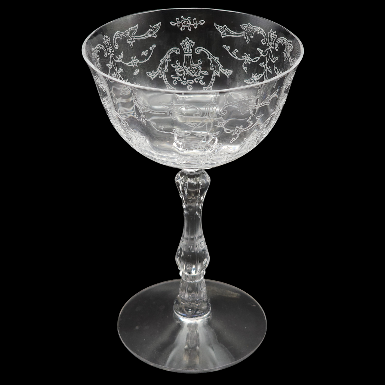 Fostoria Navarre Clear Crystal  Champagne/Tall Sherbet Glass