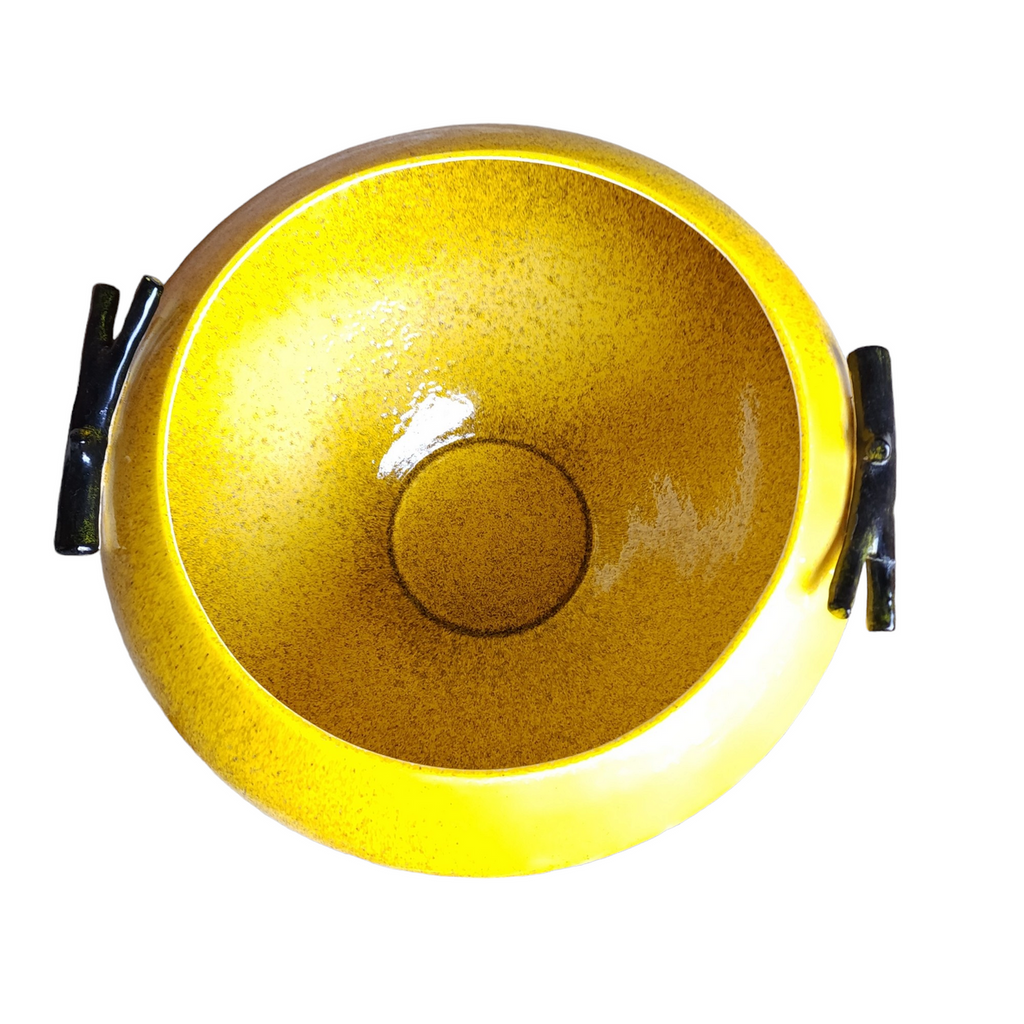 Chelsea House Yellow Wool Garden Decorative Bowl