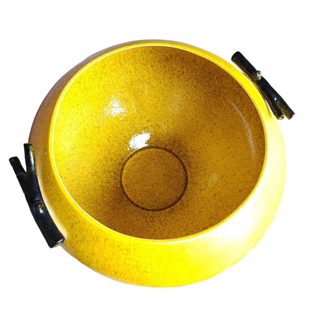 Chelsea House Yellow Wool Garden Decorative Bowl