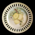 Ucagco Occupied Japan Hand Painted Lemons with Gold Trim Open Edge Plate