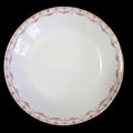7"Jean Pouyat Limoges Rose Swags Yellow Pink Scrolls France Coupe Soup Bowl