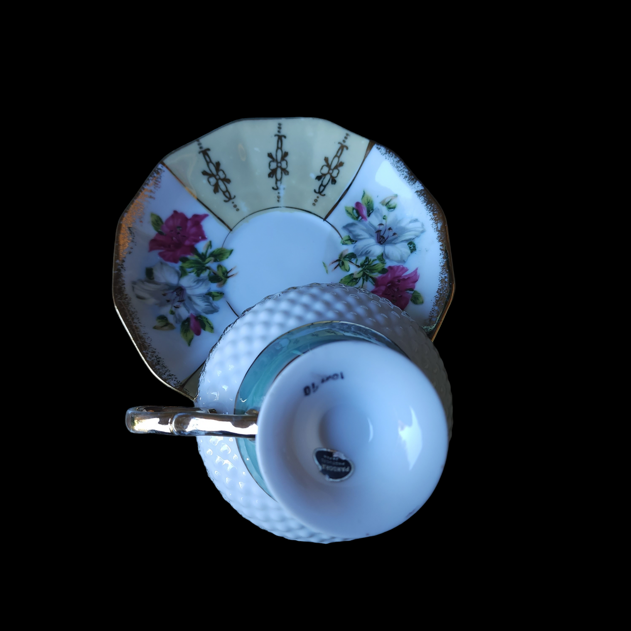 Pandora Lustreware Teacup & Saucer Set Japan