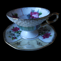Pandora Lustreware Teacup & Saucer Set Japan