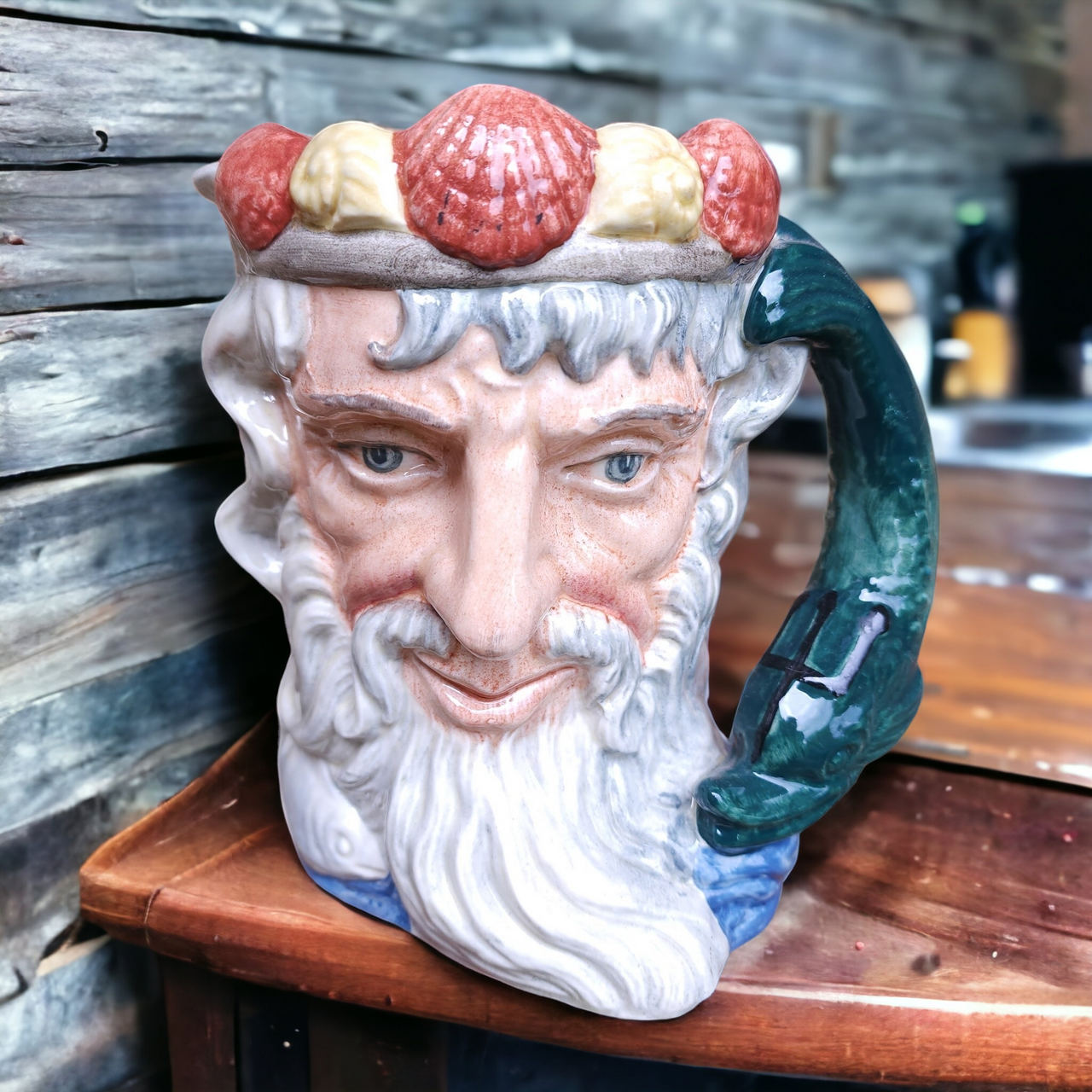 Royal Doulton English Character Jug Neptune Large No Box
