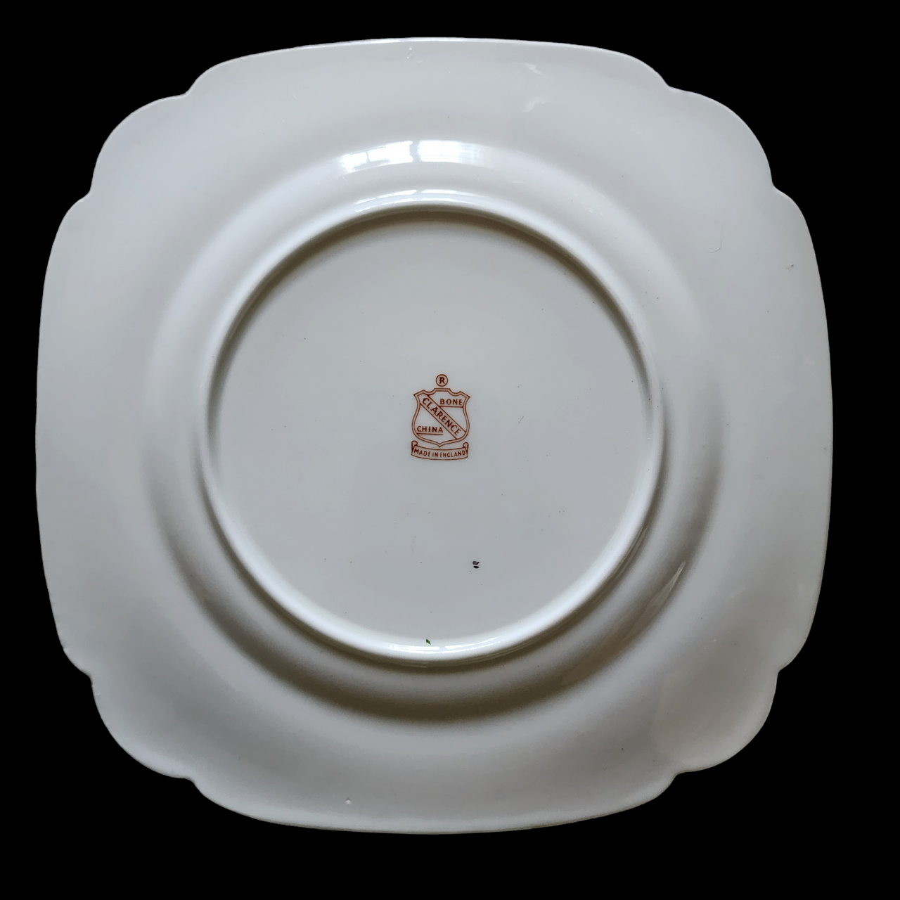 Clarence Bone China Flowers Scalloped Salad Plate Set of 6