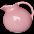 80 Oz USA Pottery Rose Pink Ball Jug with Ice Lip