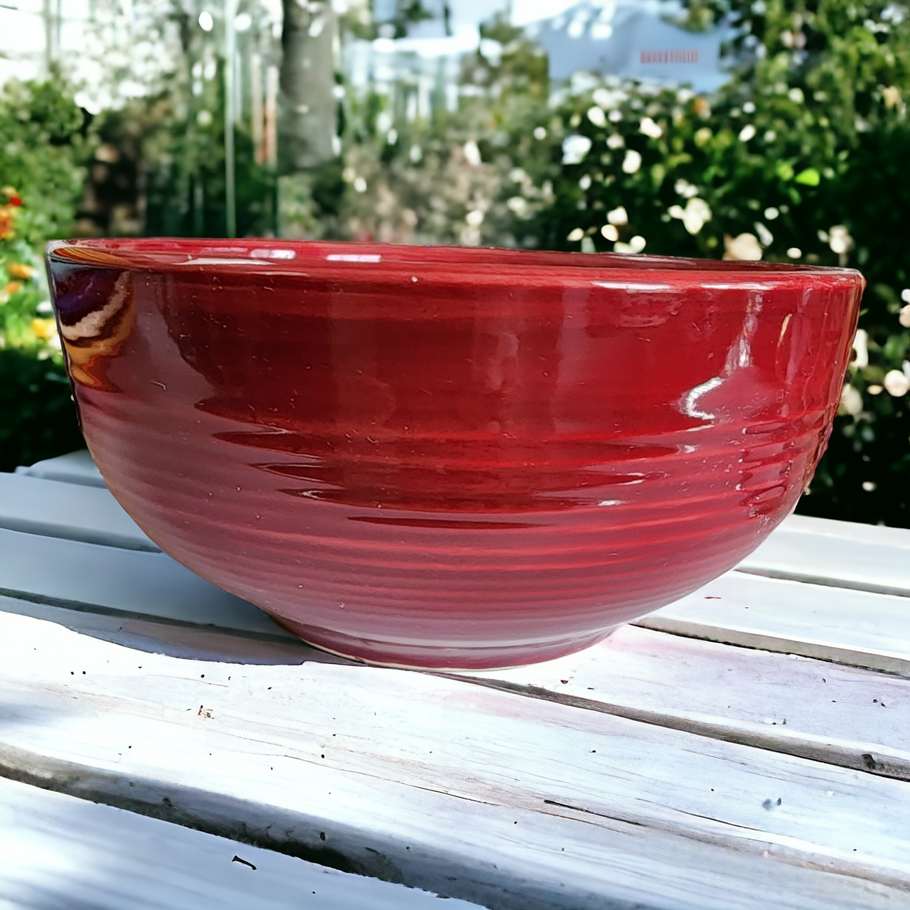 Royal Norfolk All Red Embossed Rings All Purpose Bowl